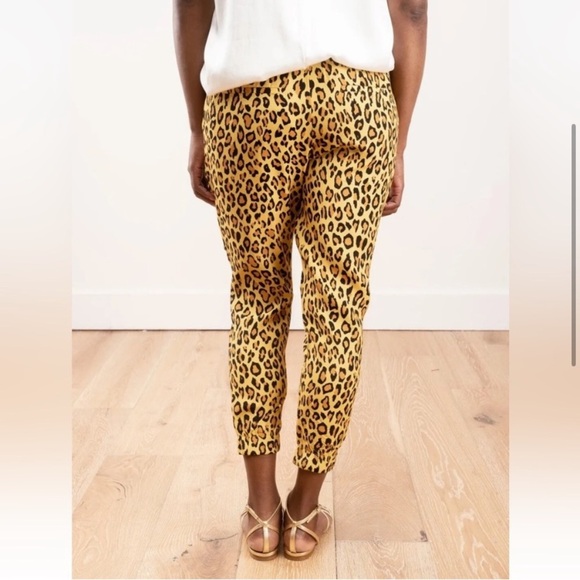 R13 Harem Jogger Pants Yellow Leopard size Small - Picture 3 of 13